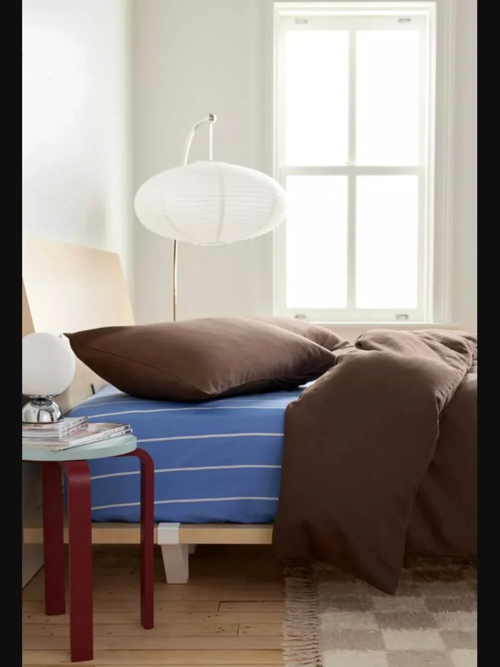 Urban Outfitters Classic Linen-Blend Fondue Fudge Brown Full Queen Duvet Cover